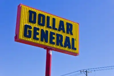 Dollar General store sign - Dollar General pain reliever