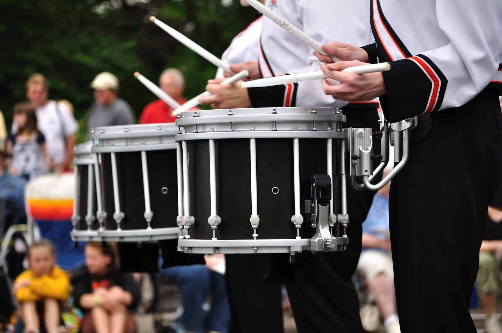 drum and bugle corp performing