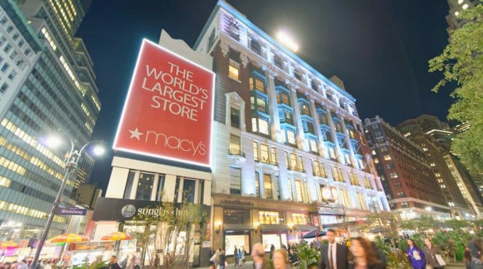 outside image of Macy's