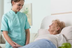 bladder cancer patient in the hospital
