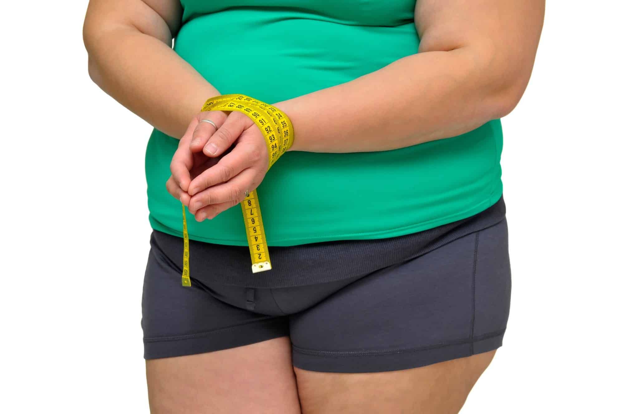 overweight person trying to lose weight