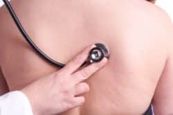 Lung check at physical exam