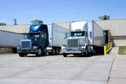 Semis getting loaded