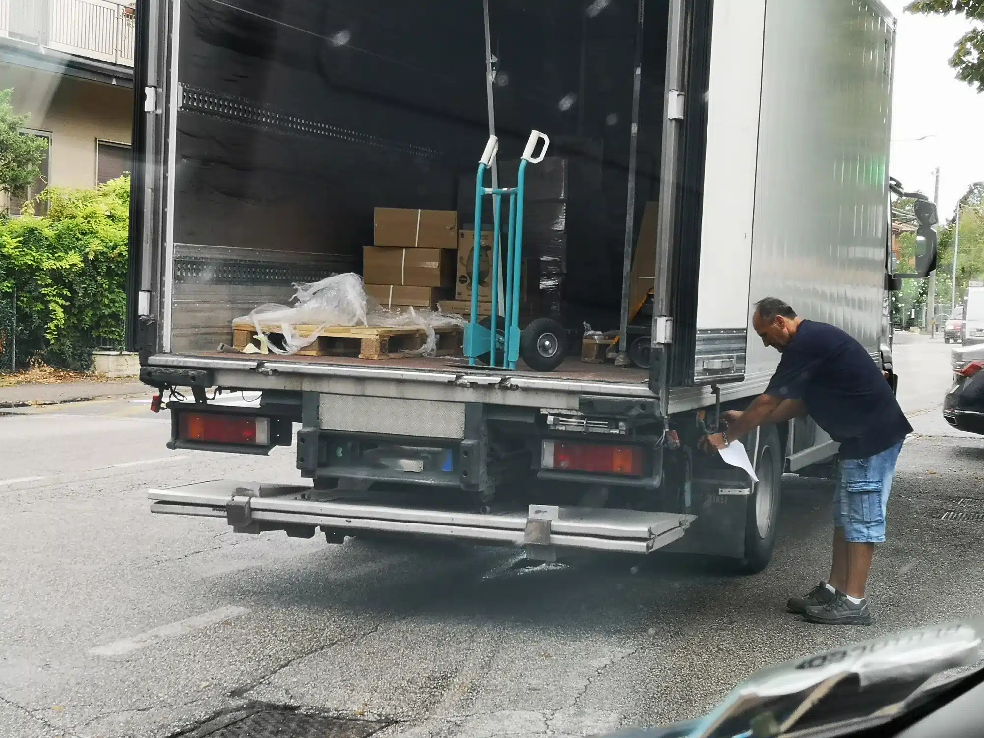 Trucker on the job