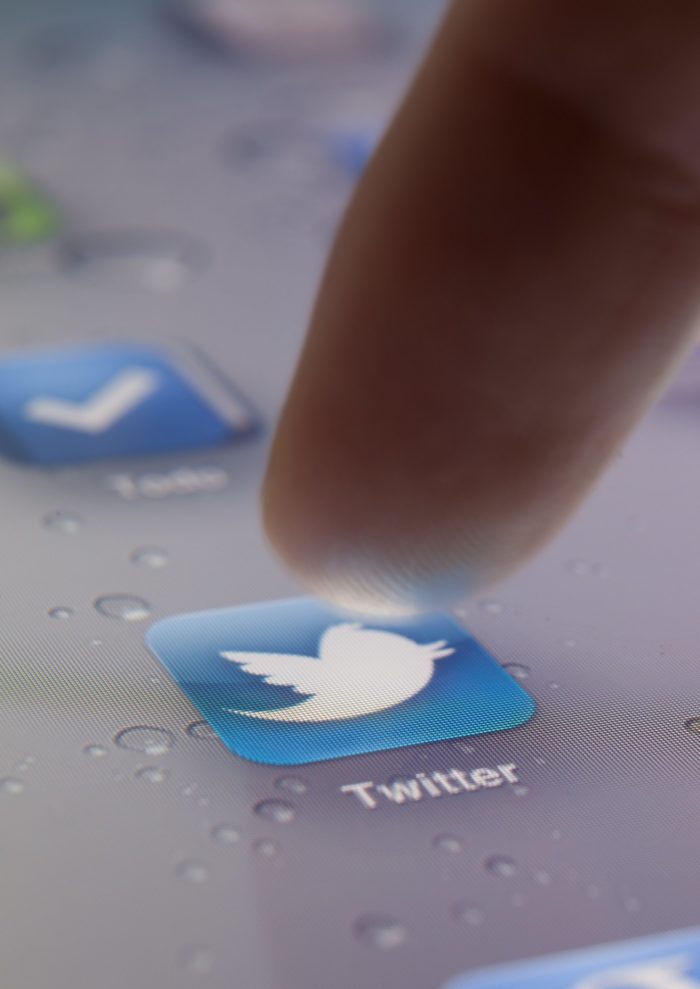 twitter app on smartphone