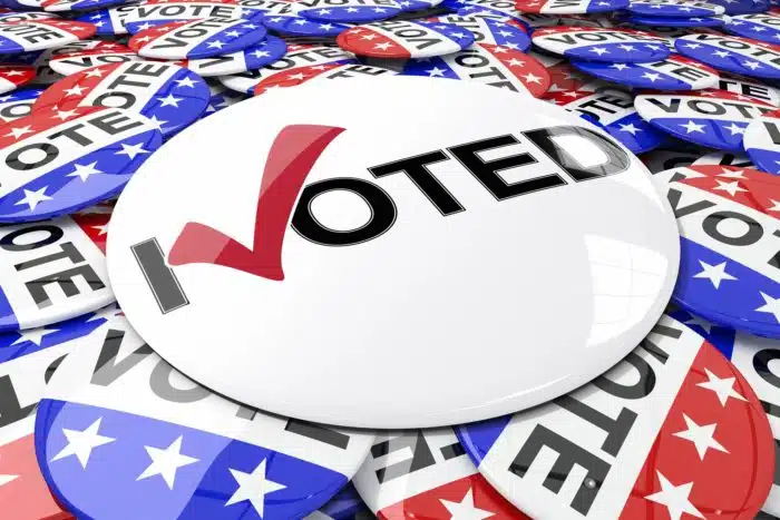 Election Day voter buttons