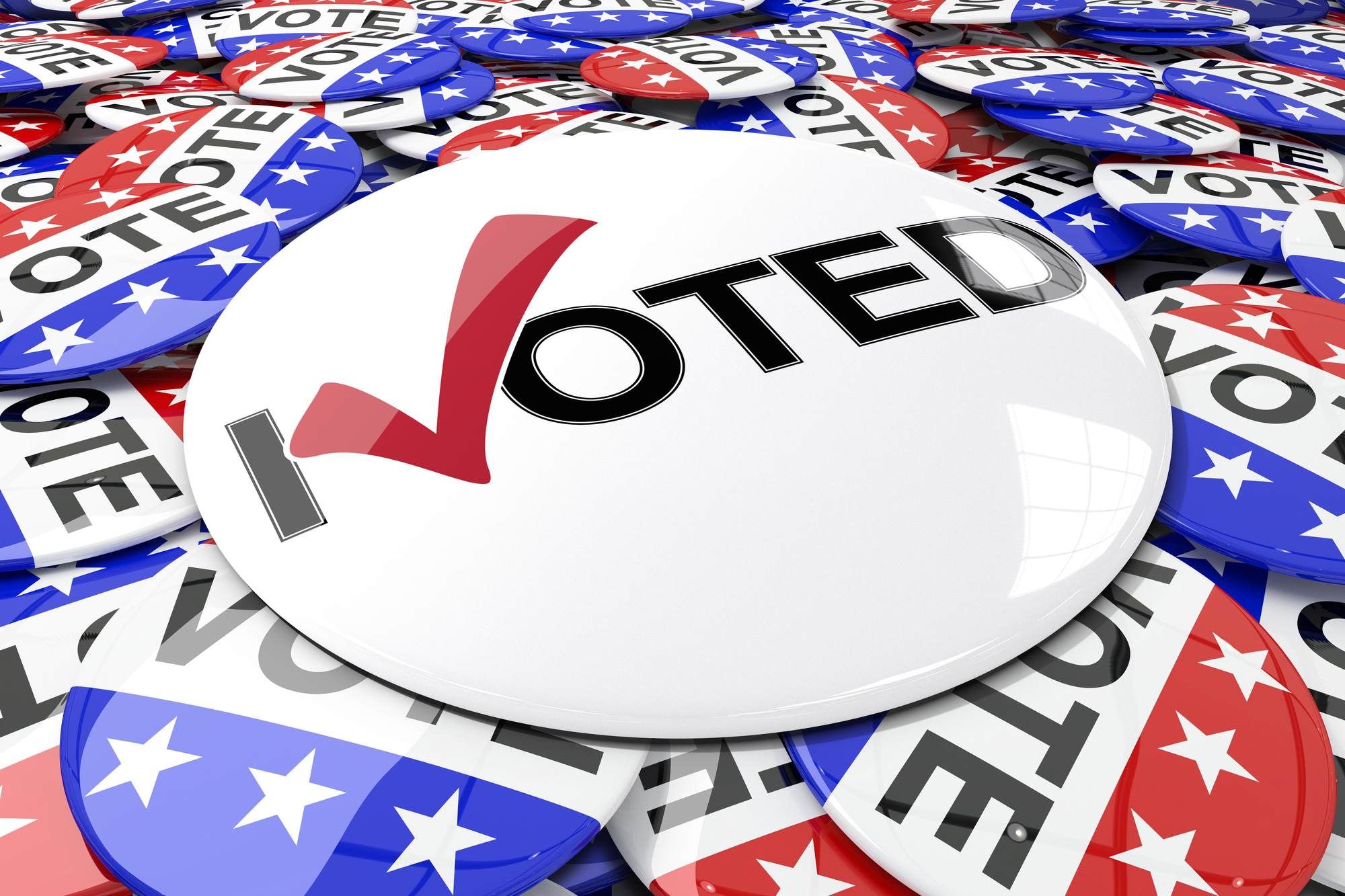Election Day voter buttons
