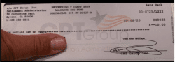 Settlement checks!