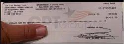 Settlement checks!