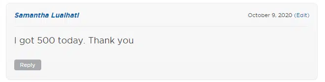 Comment regarding Rainbow Light check