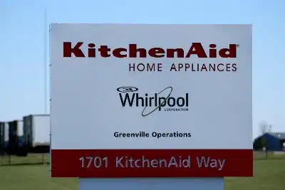 Sign outside KitchenAid/Whirlpool corporate headquarters - KitchenAid blender
