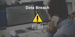 Data breach while man is at work