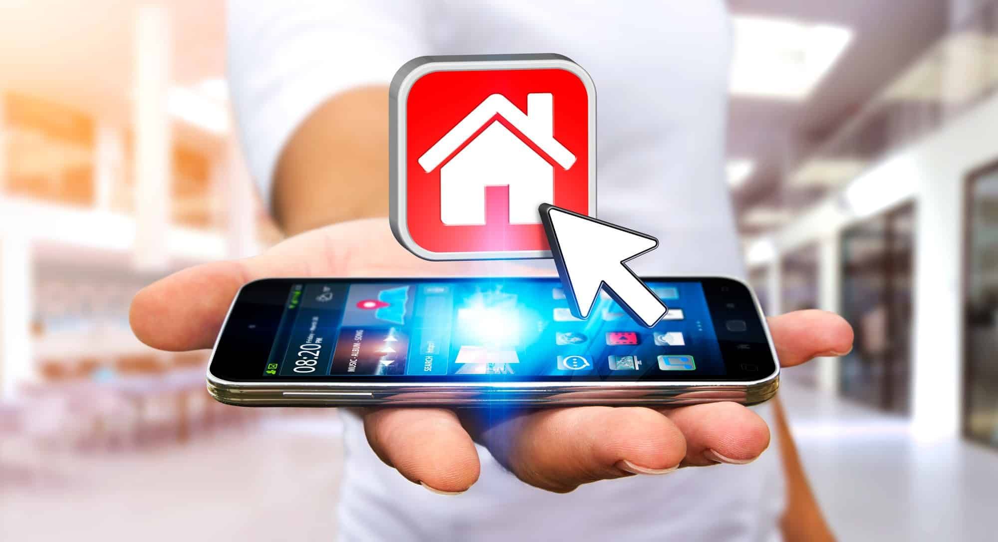 Real estate broker using telemarketing app