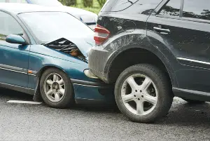 A vehicle collision - total loss vehicle