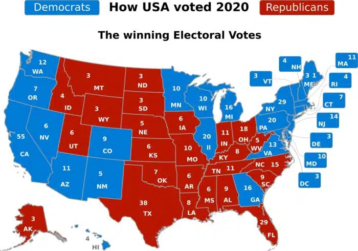 2020 Electoral College Map