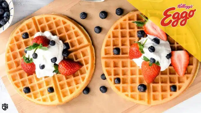 Kellogg's Eggo Waffles on a plate