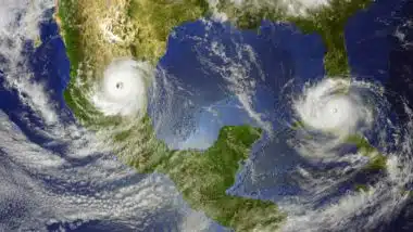 Atlantic hurricanes are increasing in frequency.