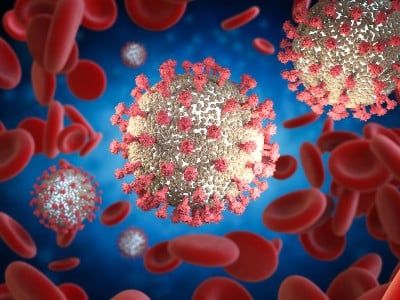 3D coronavirus graphic - Tyson Foods workers