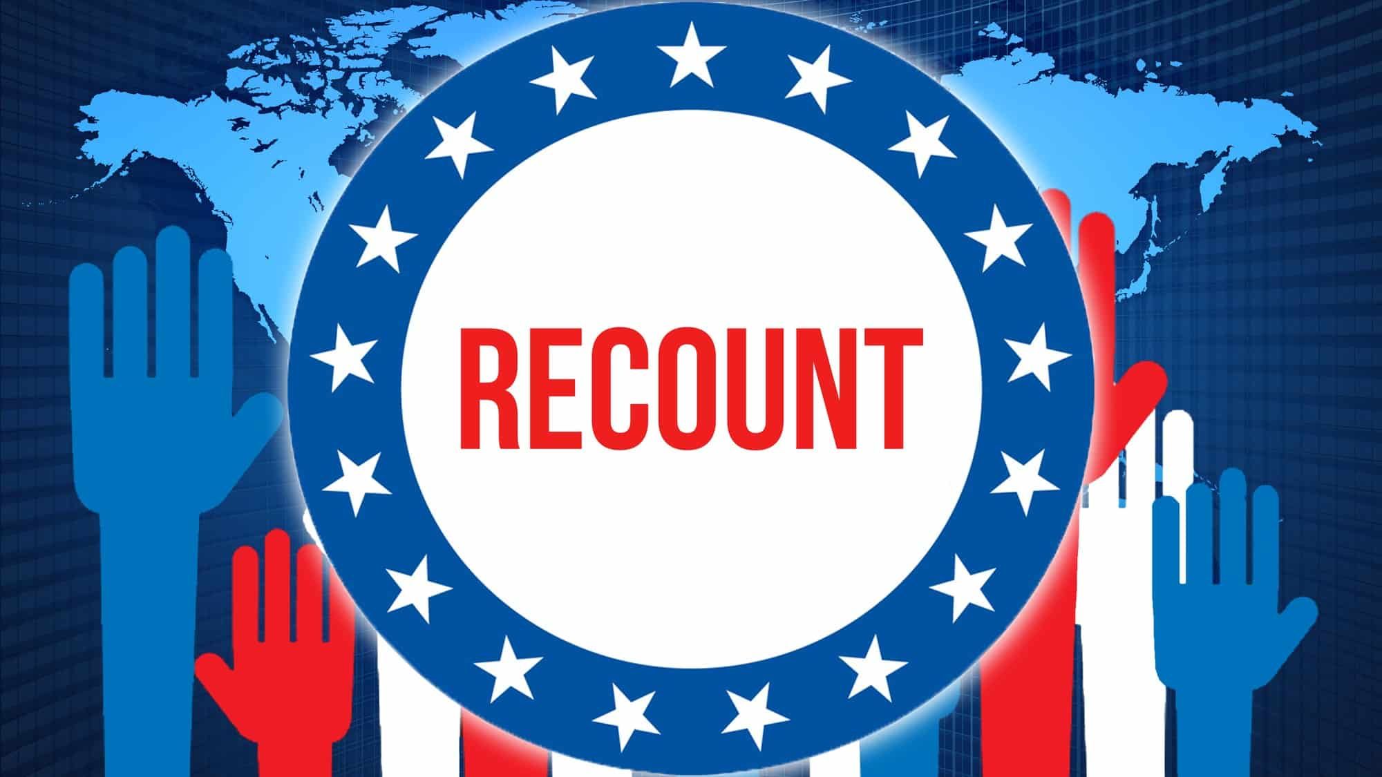 Georgia voters watch the recount.