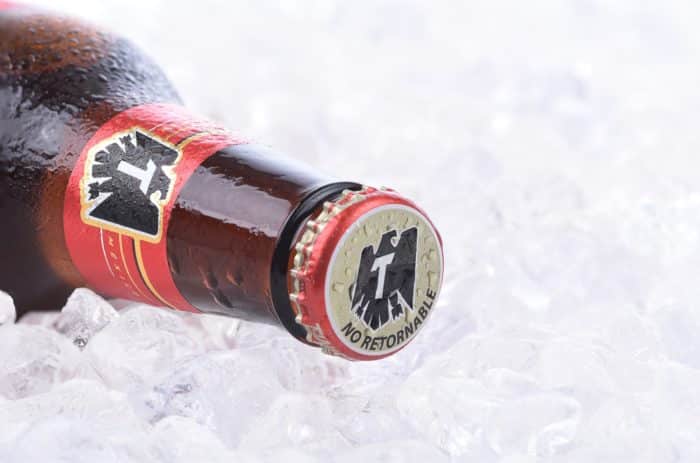 bottle of Tecate beer