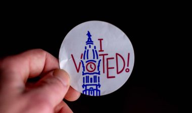 Pennsylvania voters watch election drama.