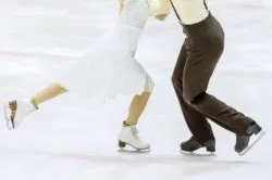 Figure skaters on ice