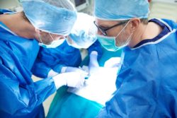 Surgeons operating