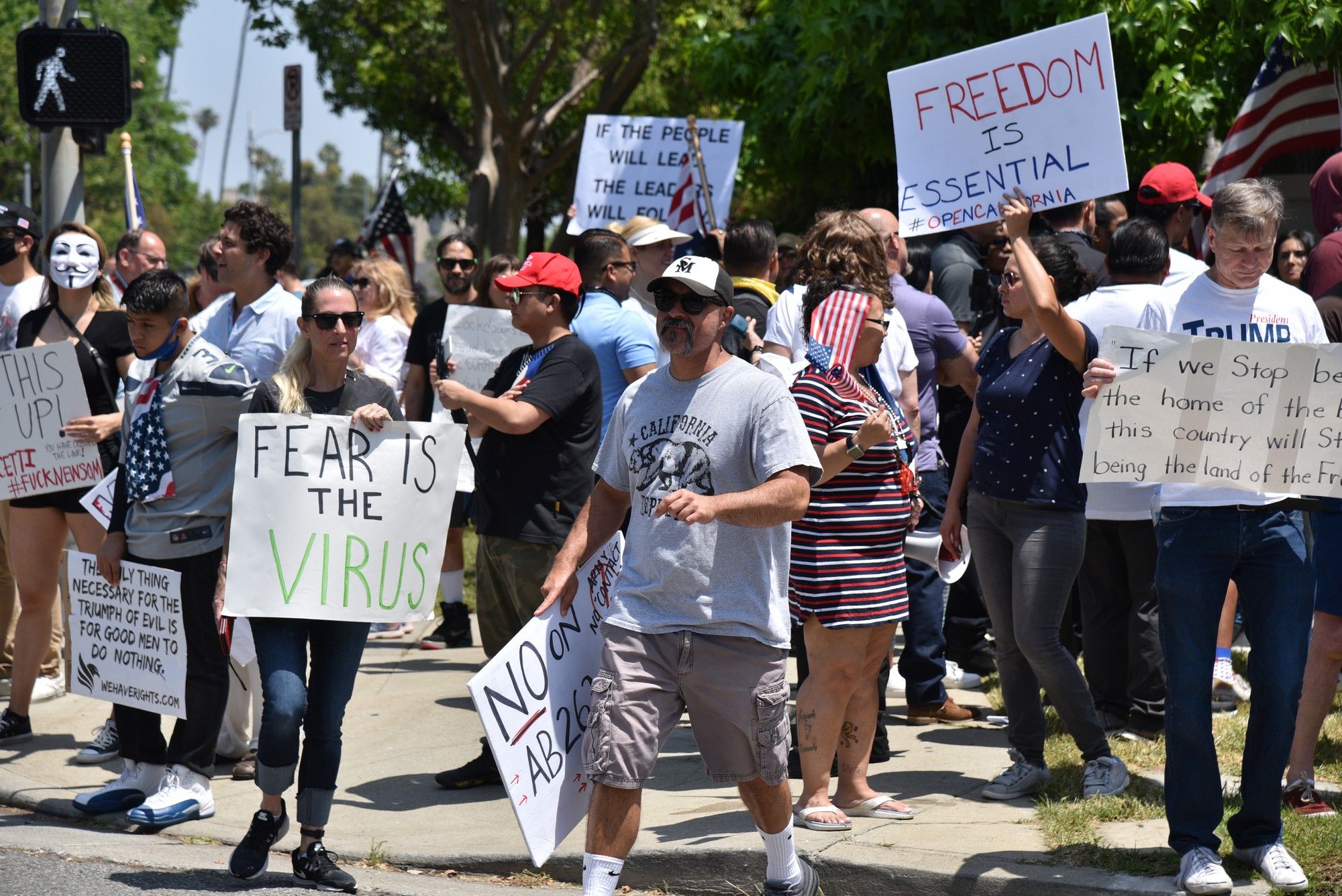 Some Californians are challenging coronavirus restrictions.