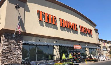 Home Depot storefront - ceiling fan recall