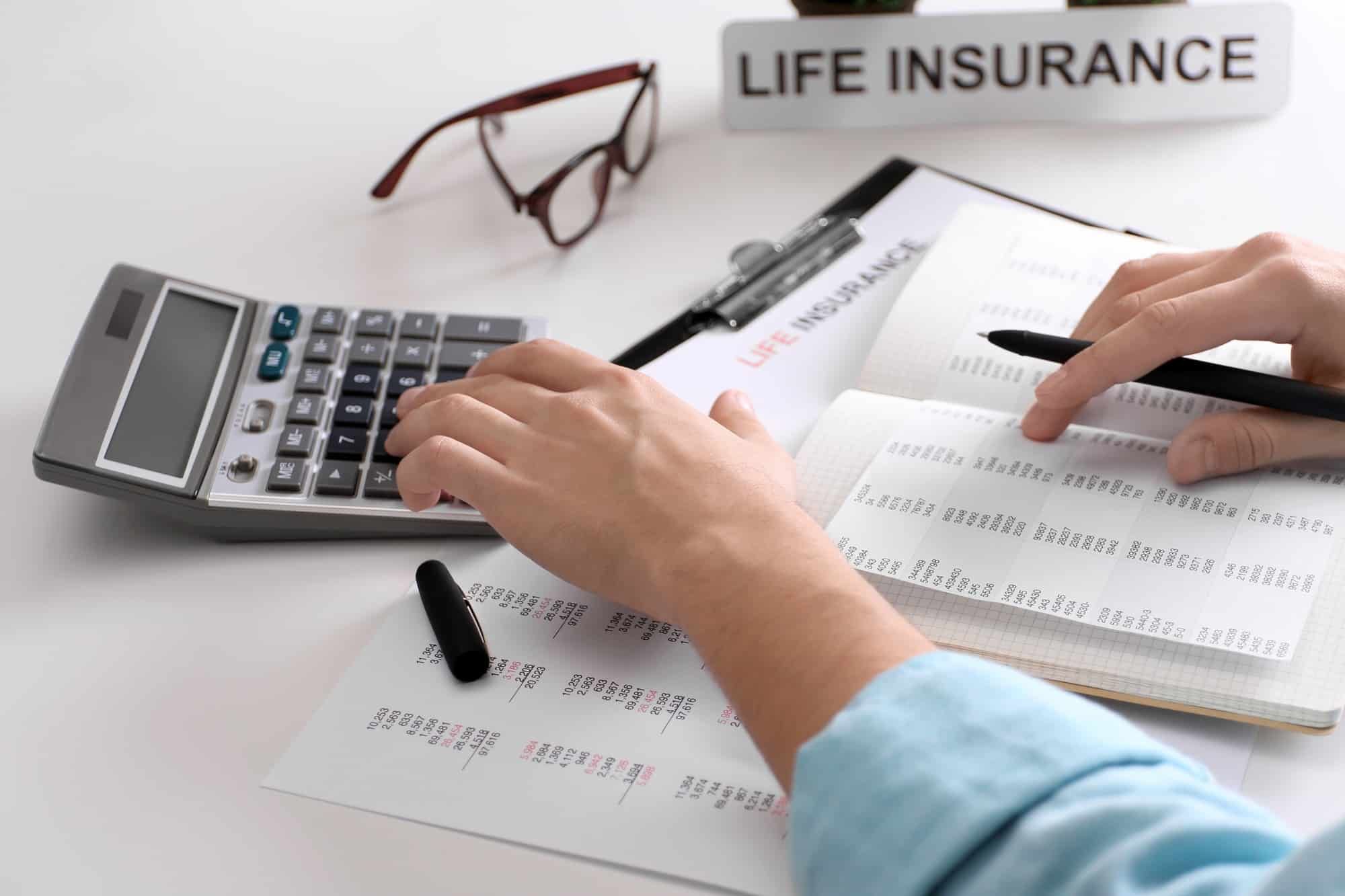 life insurance agent at work