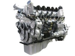 photo of a heavy truck engine