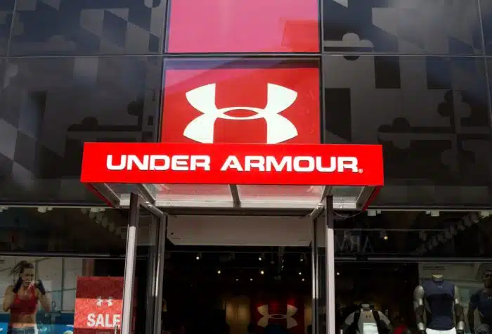 Under Armour store selling athletic clothes