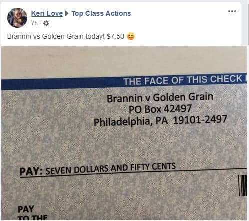 Settlement checks!