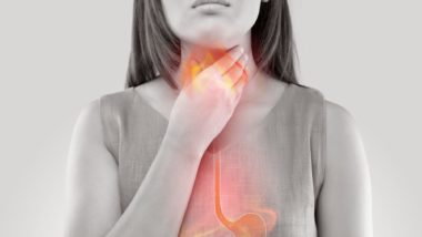 woman with heartburn