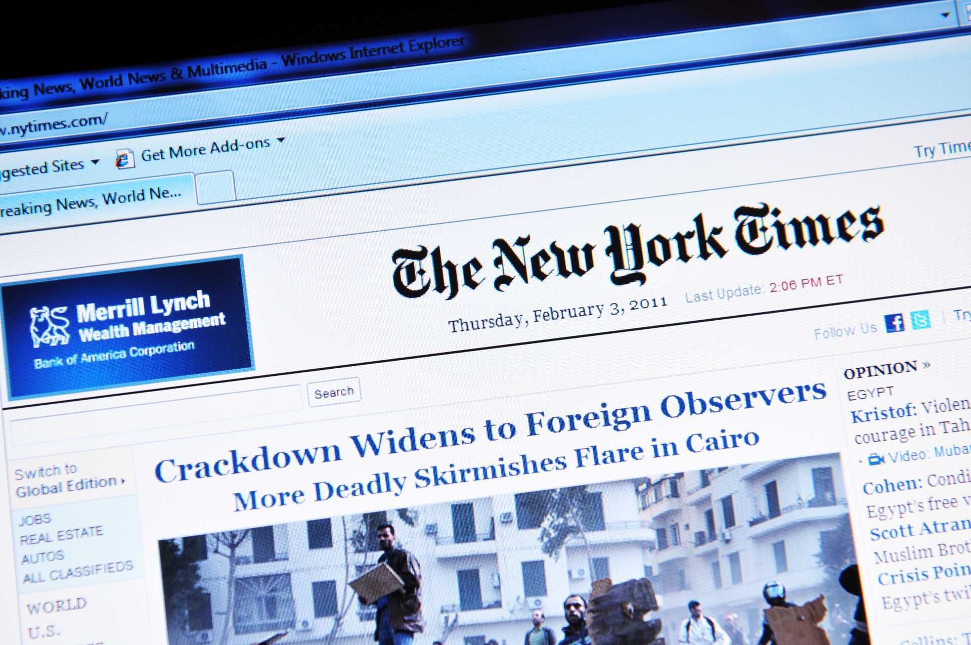 New York Times class action lawsuit for ADA violations.