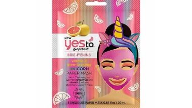 Yes to Grapefruit Unicorn mask