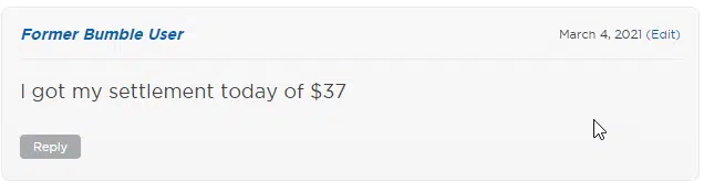 Bumble Boost class action settlement payout