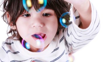 young male toddler with learning disability