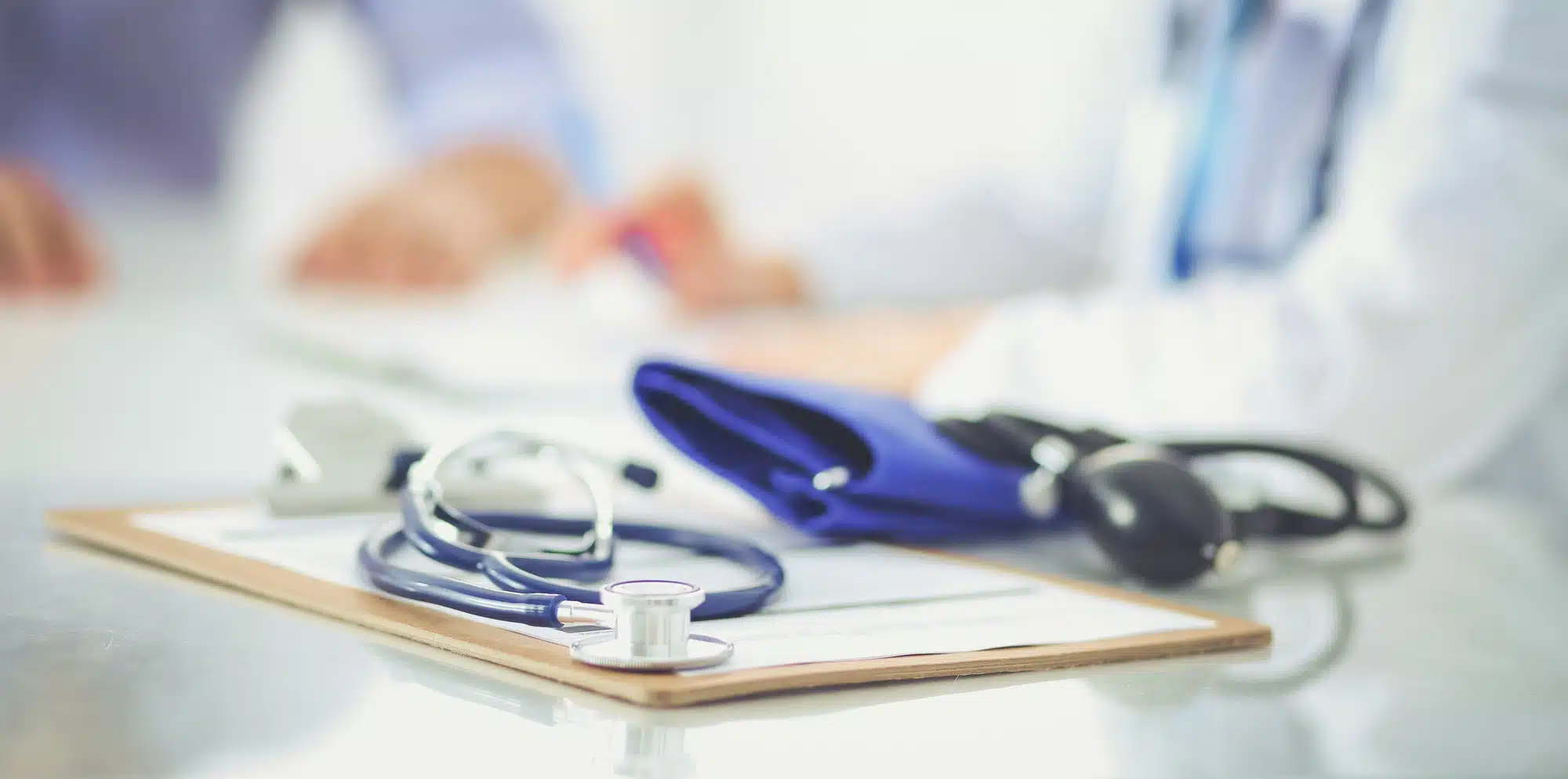 close up of medical equipment in doctor office