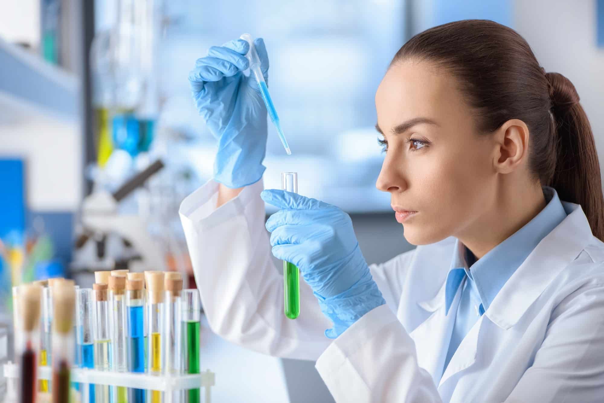 female lab technician