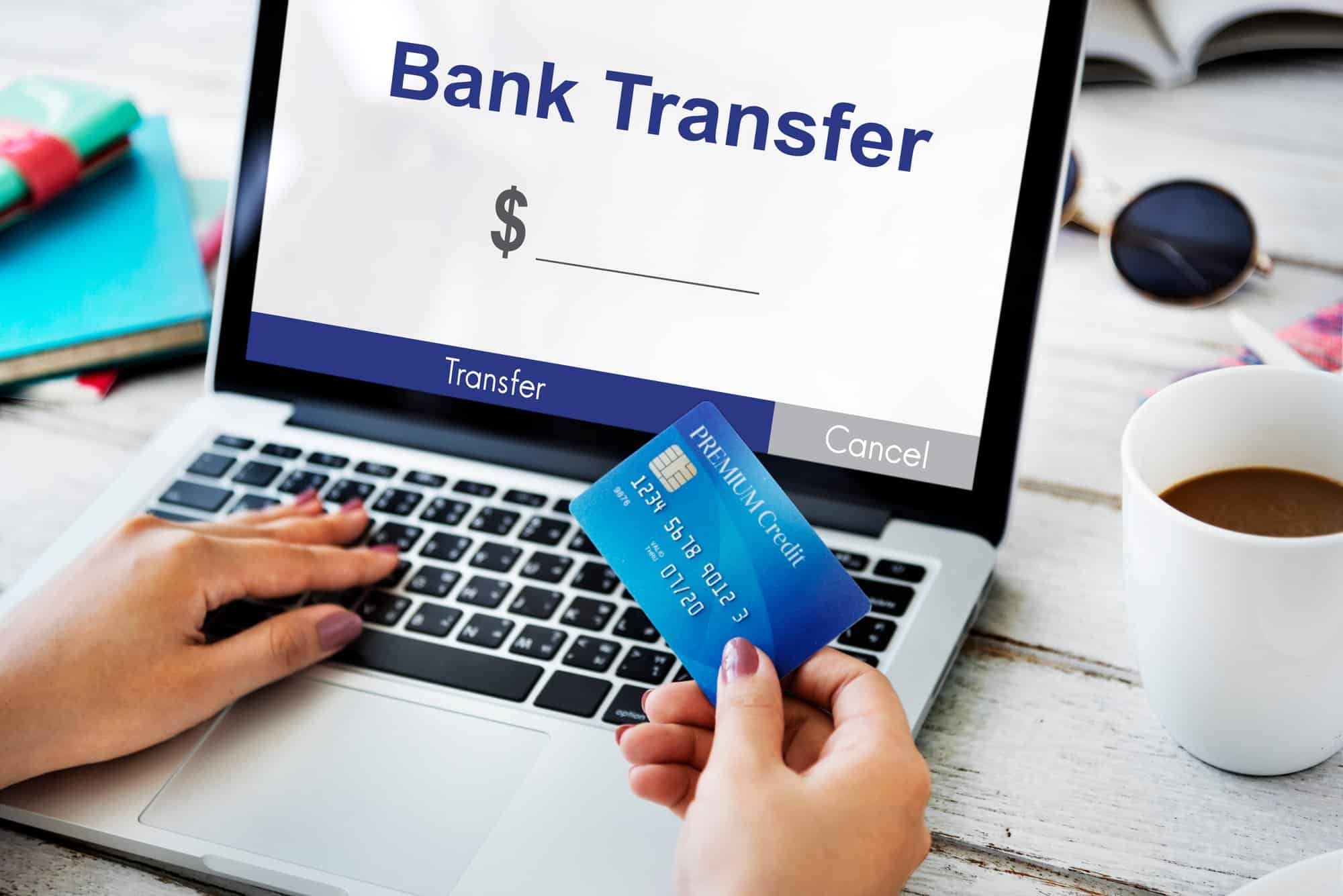 online bank transfer