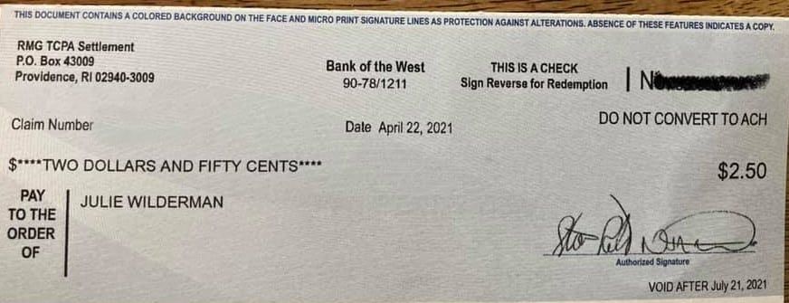 Royal Caribbean, Carnival Cruise settlement checks in the mail