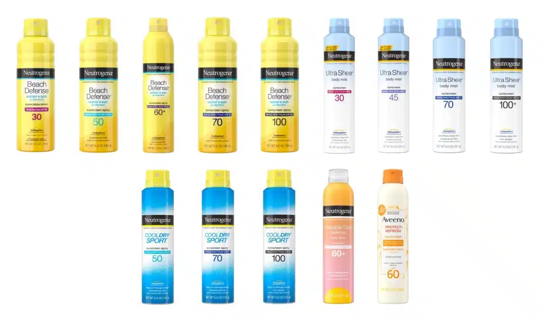 Johnson & Johnson Recall Neutrogena recall Aveeno recall