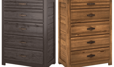 Canyon Furniture Recalled Creekside Kids’ Five-Drawer Chest in Charcoal_Chestnut sold at Rooms To Go