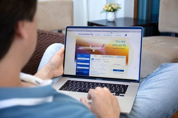 american airlines website