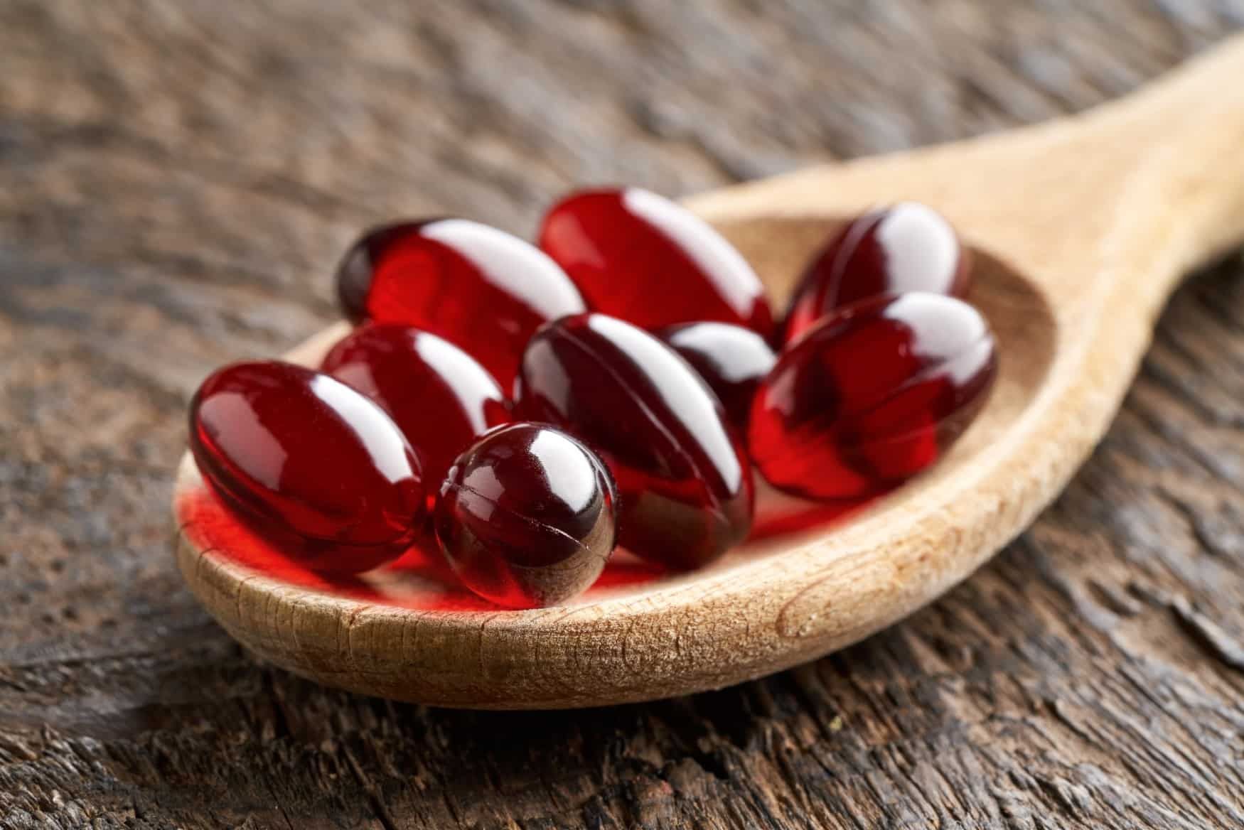 Krill Supplements on spoon - Best Nutritionals Antarctic Krill?