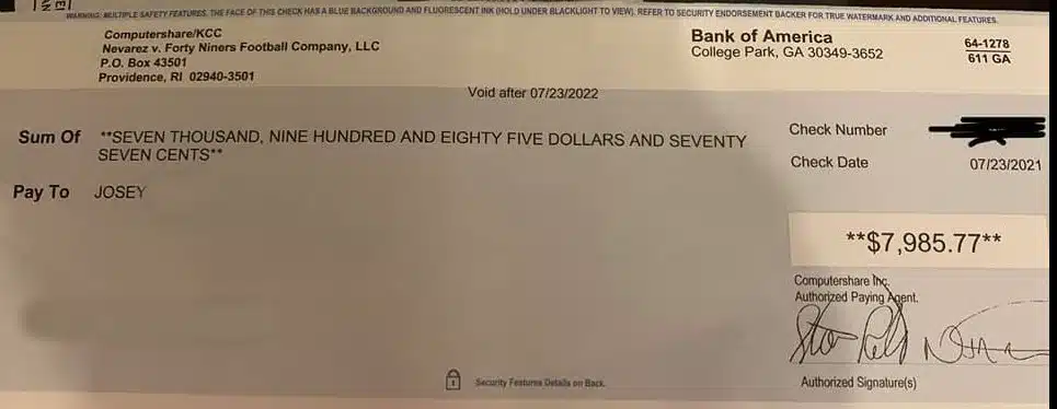 Levi-Stadium-FB - settlement checks mailed