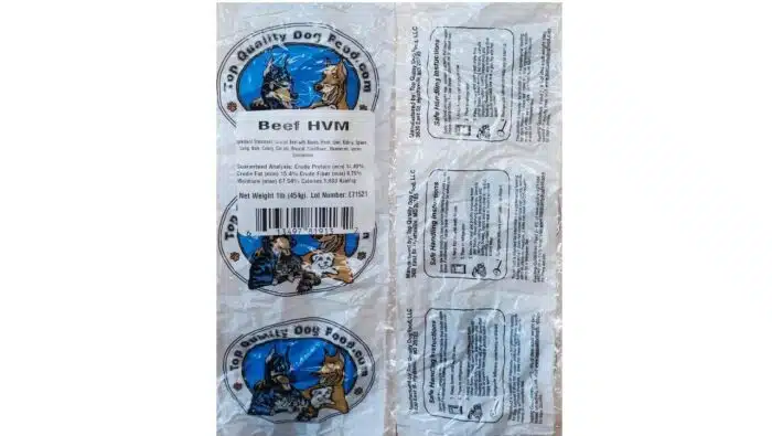 Beef Recall, Top Quality Dog Food