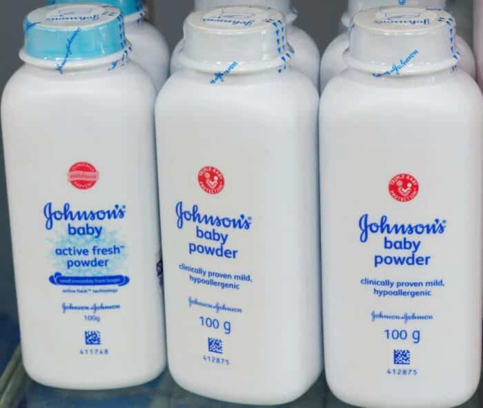 Johnson and Johnson baby powder