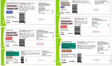 blood pressure, lupin, and ibersartan